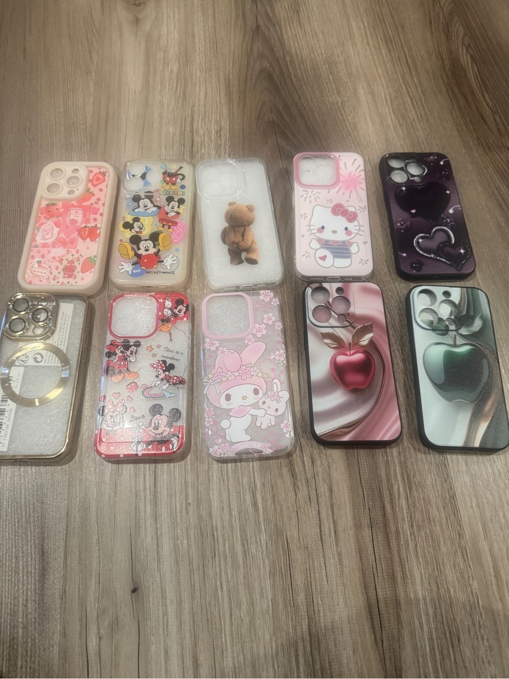 Pink Cute Character iPhone 15 pro Case - Unbranded bundle (10)